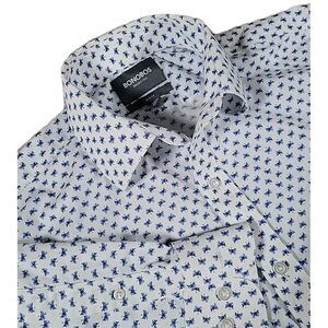 Bonobos Button‎ Up Shirt Medium  Slim Fit Floral All Over Print SIZE 16-34